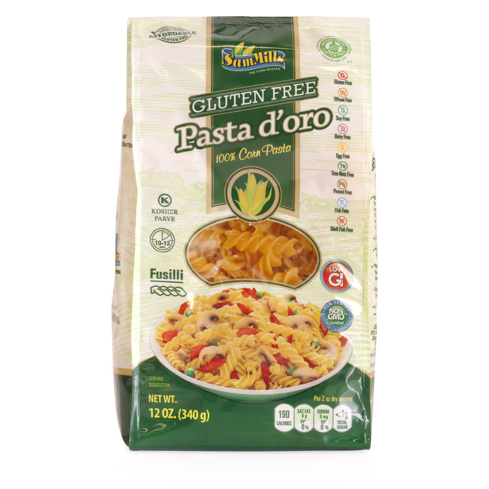 Wholesale Pasta D'Oro Case Gluten Free Fusilli Pasta- Bulk