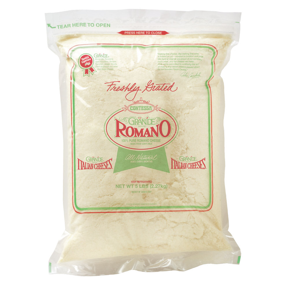 Wholesale Grande Case Contessa Grated Romano- Bulk