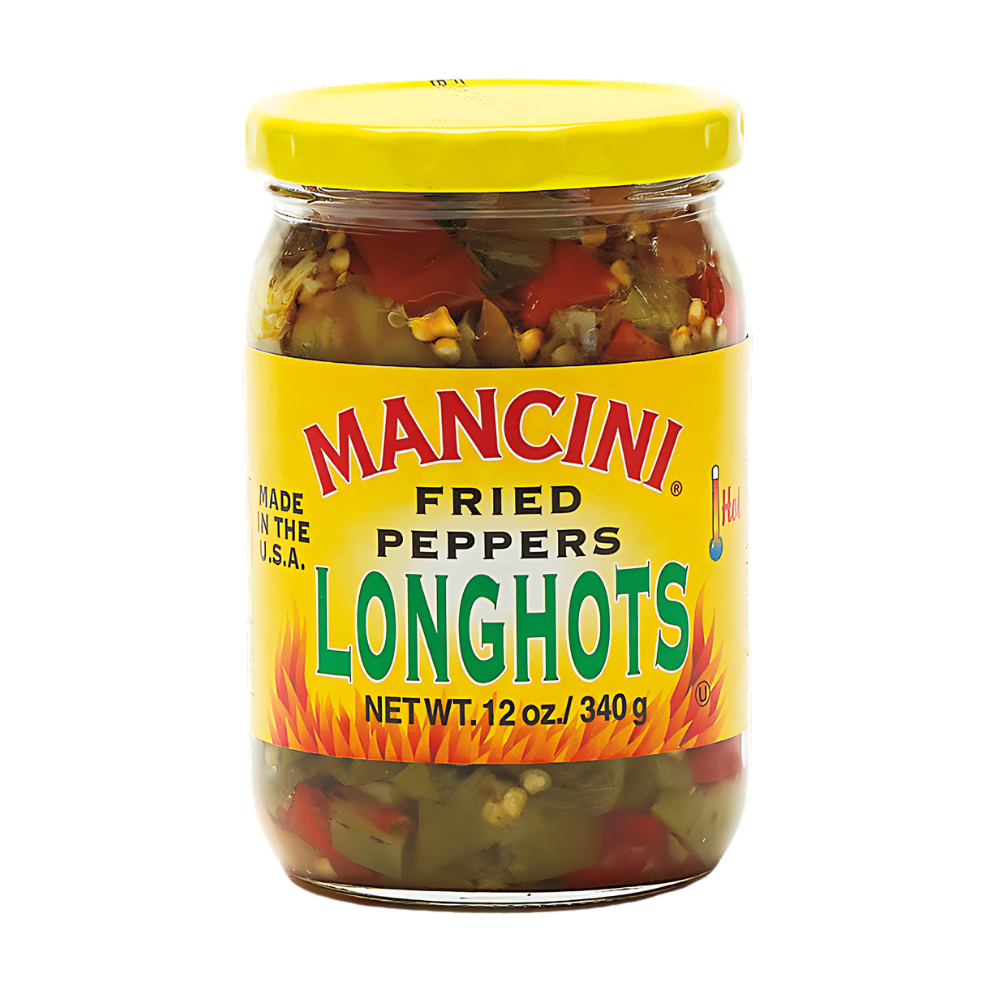Wholesale Mancini Fried Hot Long Peppers | 12 oz- Bulk