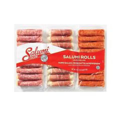Wholesale Salumi Italiani Assorted Salumi & Mozzarella Rolls 18 Oz- Bulk
