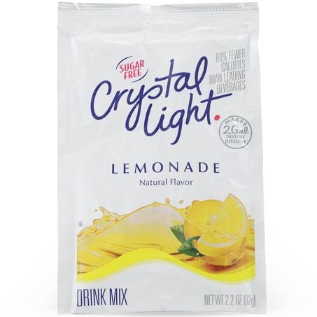 Wholesale Crystal Light Case Sugar Free Lemonade Mix- Bulk