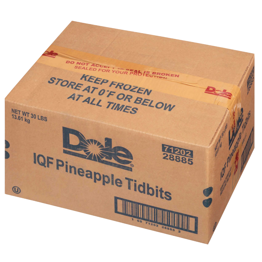 Wholesale Dole Frozen Pineapple Tidbits | 30 lb- Bulk
