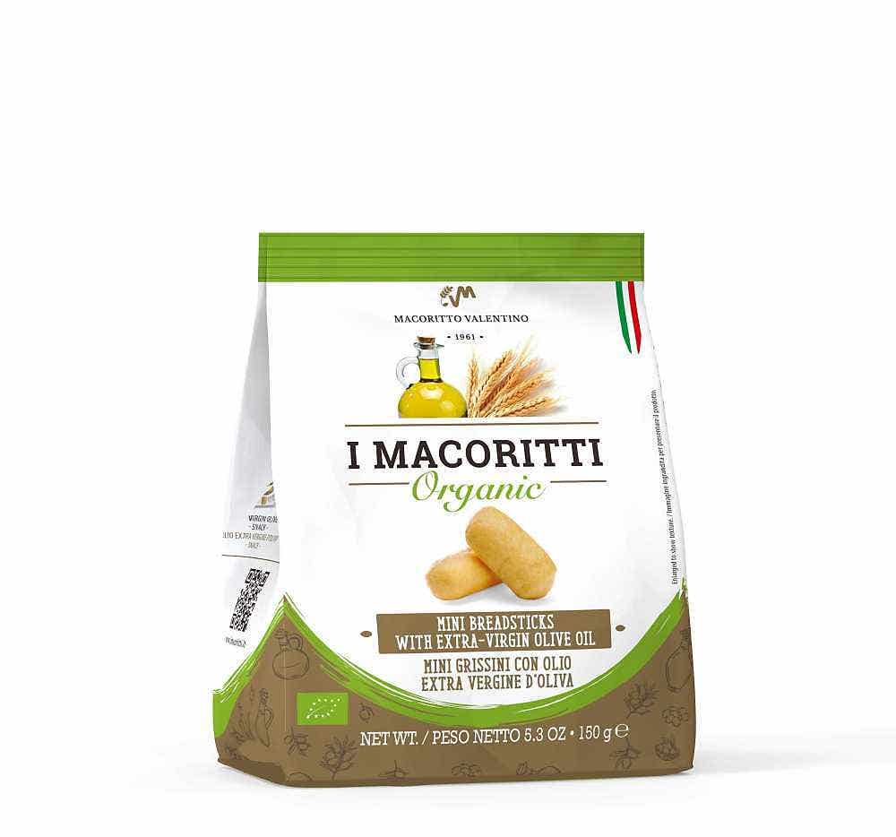 Wholesale I MACORITTI Organic Mini Breadsticks With Extra Virgen Olive Oil 5.3 Oz- Bulk