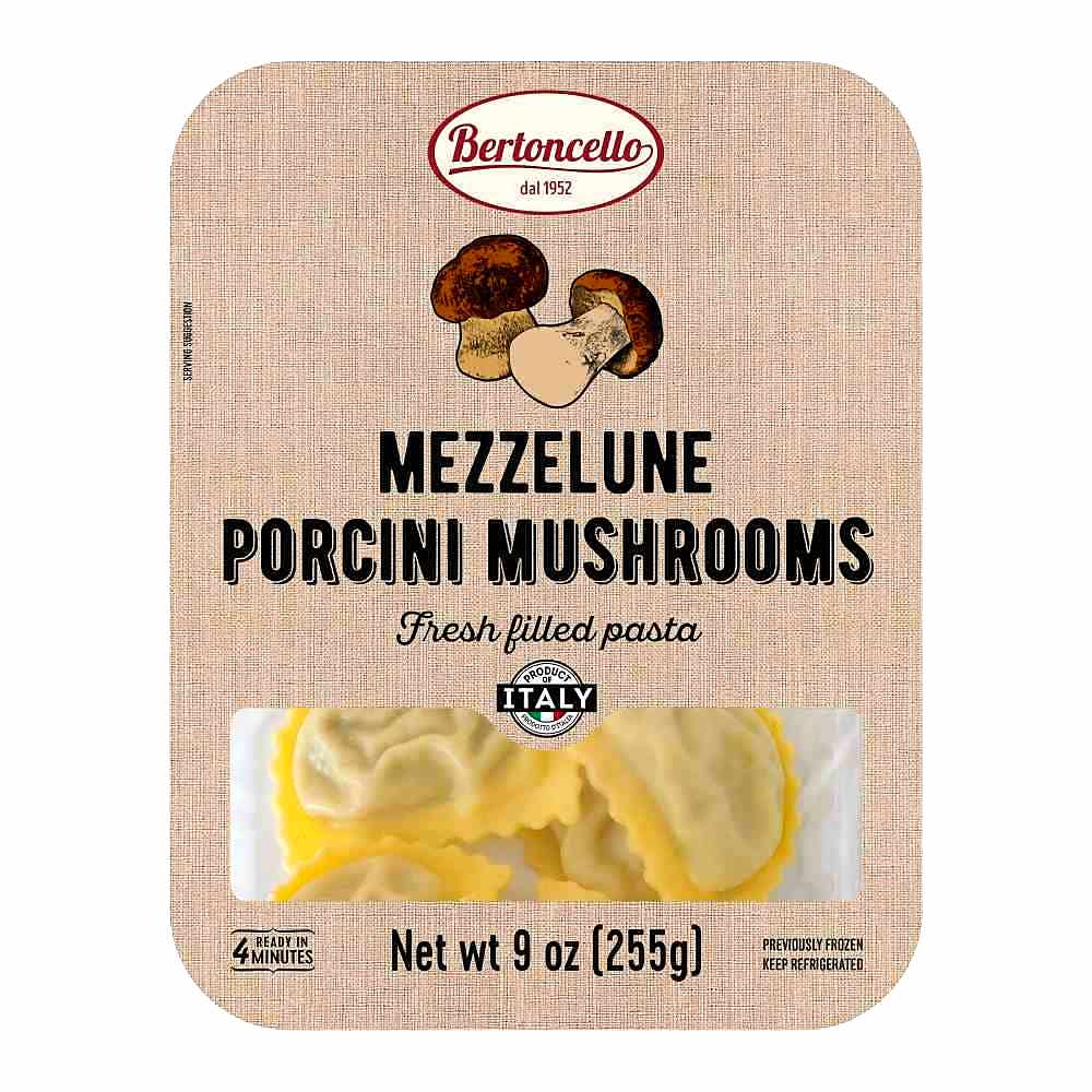 Wholesale Bertoncello Porcini Mushrooms Mezzelune 255 g- Bulk
