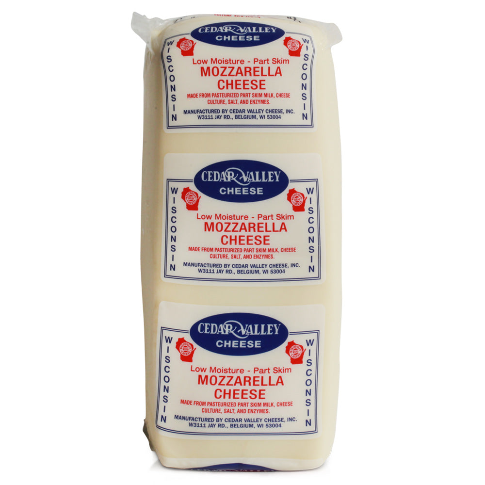 Wholesale Supreme Case Part Skim Mozzarella Cheese Loaf- Bulk