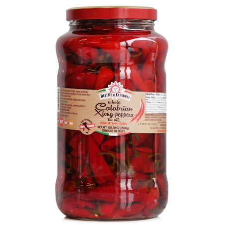 Wholesale Delizie Di Case Extra Long Calabrian Peppers- Bulk