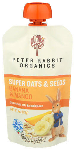 Wholesale Pumpkin Tree Peter Rabbit Baby Food Banana Mango 4.0 Oz- Bulk