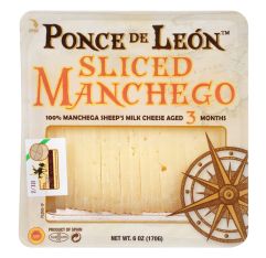 Wholesale Ponce de Leon - José Andrés Selection Manchego Sliced 6 Oz- Bulk