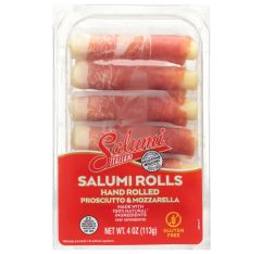 Wholesale Salumi Italiani Prosciutto & Mozzarella Salumi Rolls 4 Oz- Bulk