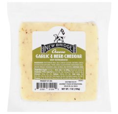 Wholesale New Bridge Garlic & Herb Cheddar Cuts 7 Oz- Bulk