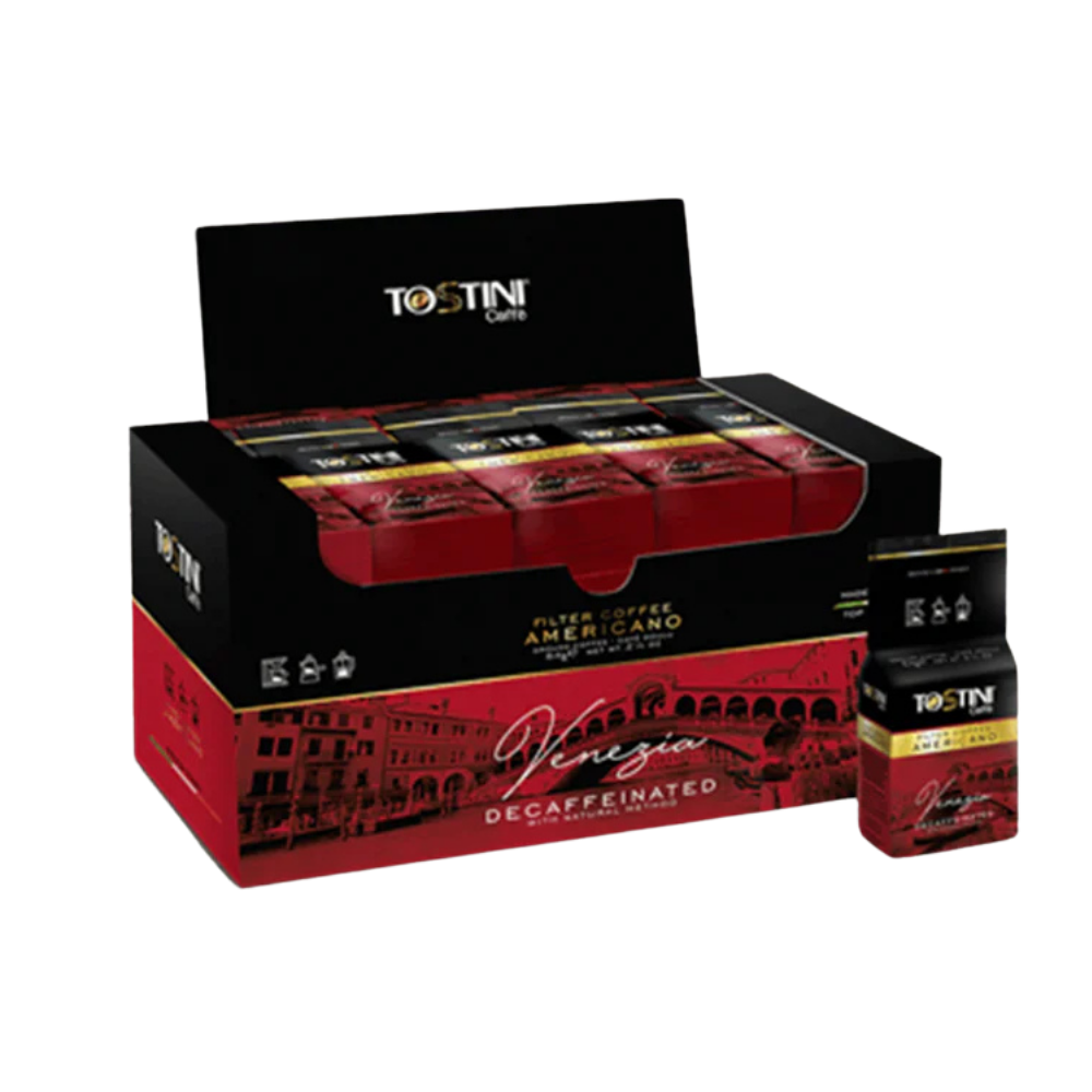 Wholesale Tostini Caffe Ground Decaf Venezia Drip Coffee | 2.2 oz- Bulk