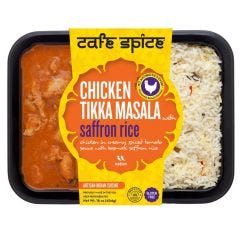 Wholesale Cafe Spice Chicken Tikka Masala With Saffron Rice 16 Oz- Bulk