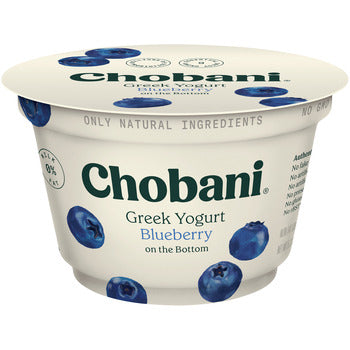 Wholesale Chobani Blueberry Greek Yogurt 5.3oz- Bulk
