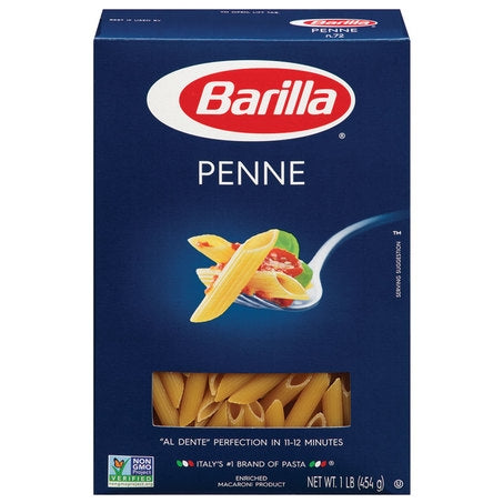 Wholesale Barilla Each Penne Rigate Pasta- Bulk