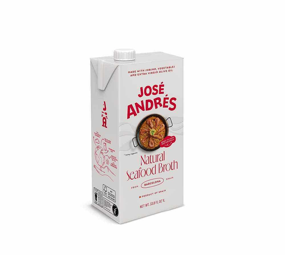 Wholesale José Andrés Natural Seafood Broth 33.8 Oz- Bulk