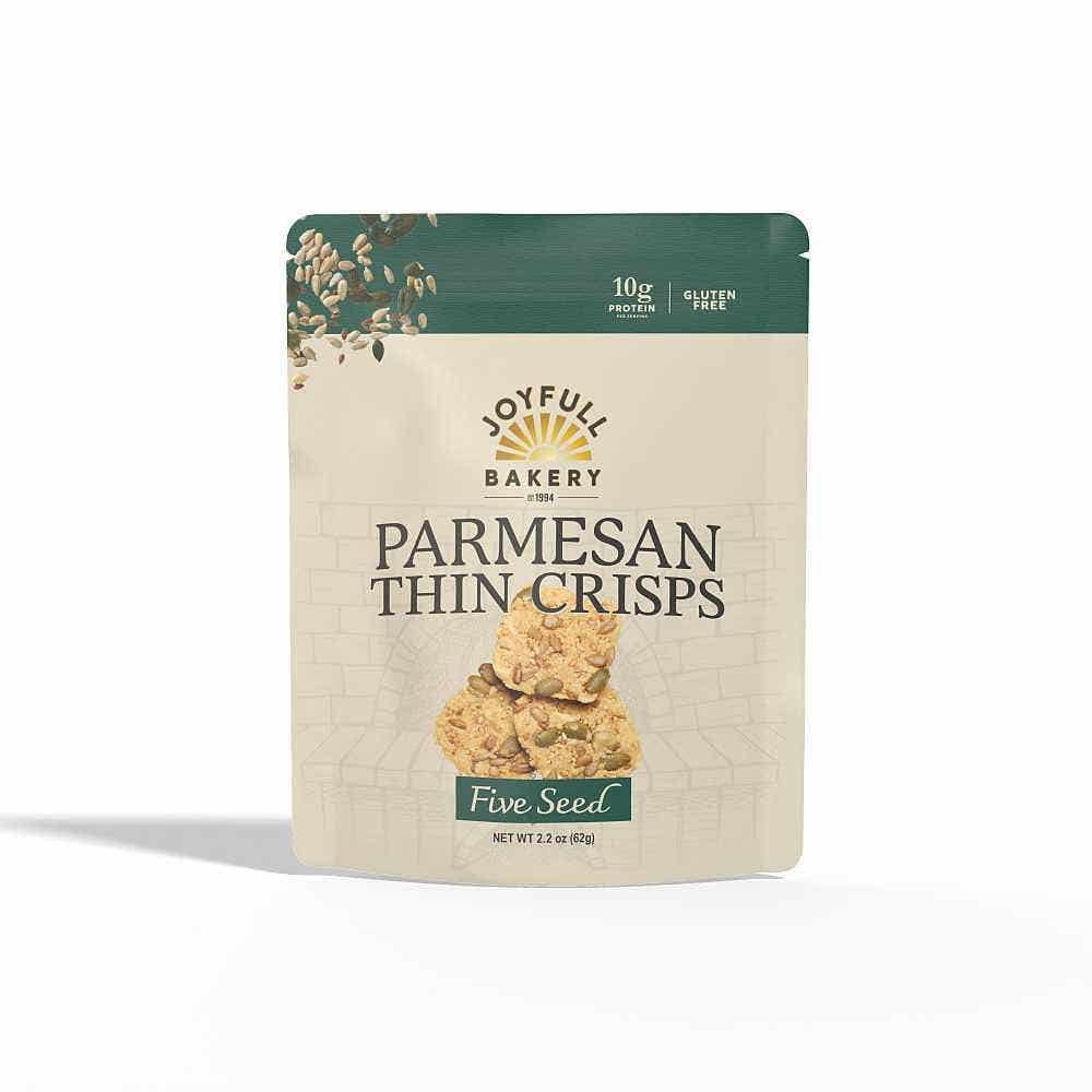 Wholesale Joyfull Five Seed Parmesan Thin Crisps 2.2 Oz- Bulk