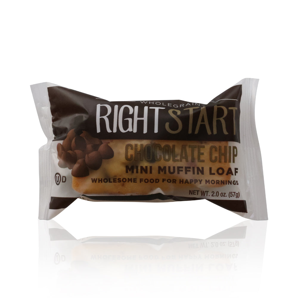Wholesale Right Start Whole Grain Chocolate Chip Mini Loaf | 2 oz- Bulk