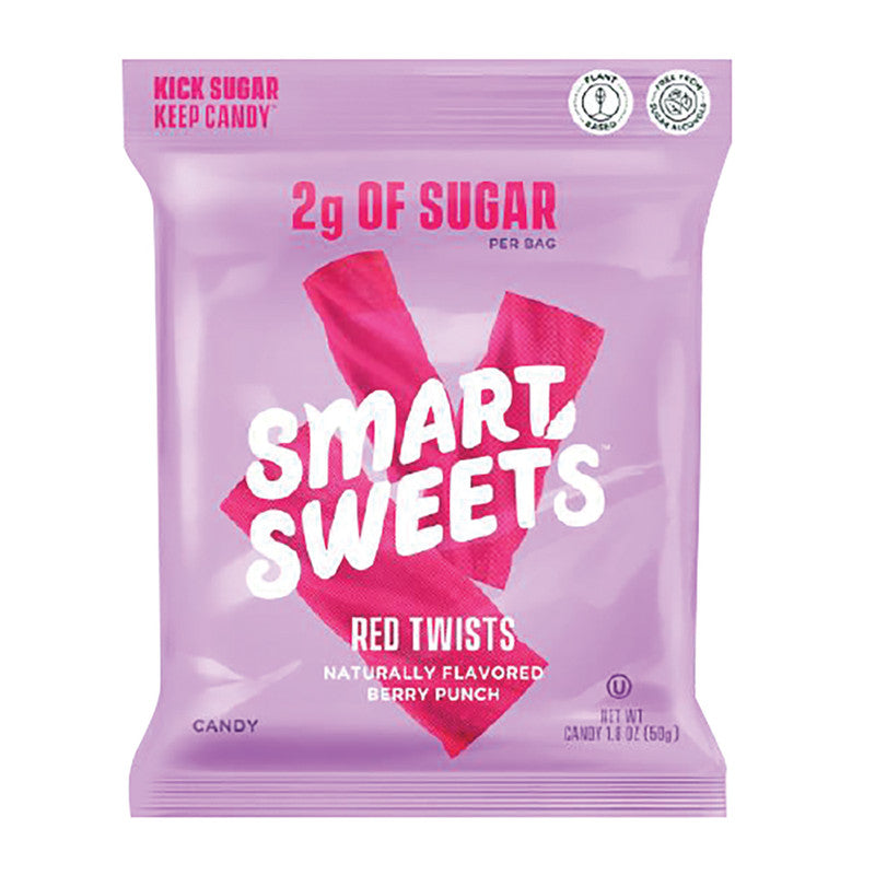 Wholesale Smartsweets Red Twists 1.8 Oz Pouch- Bulk