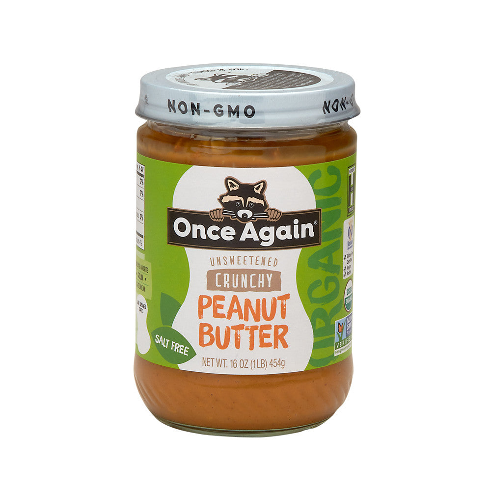 Wholesale Once Again Organic Crunchy No Stir Peanut Butter 16 Oz Jar- Bulk