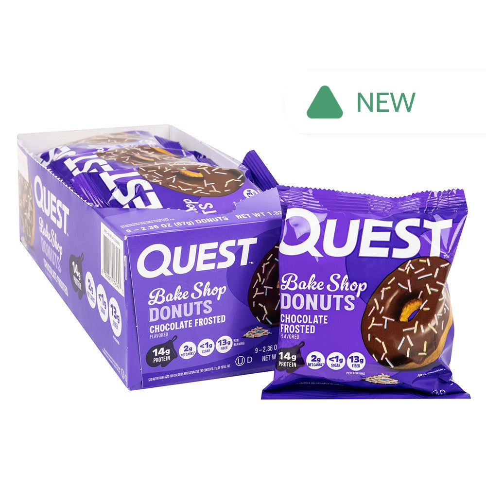 Wholesale Quest - Protein Donut - Chocolate Frosted - 2.36Oz- Bulk