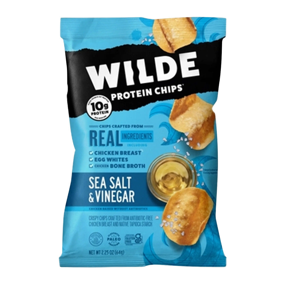 Wholesale Wilde - Ss& Vinegar Protein Chicken Chips - 2.25Oz- Bulk