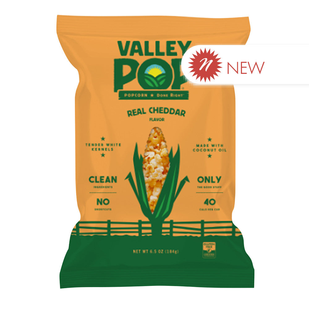 Wholesale Valley Pop - Yellow Cheddar Popcorn - 6.5Oz - Pk6- Bulk