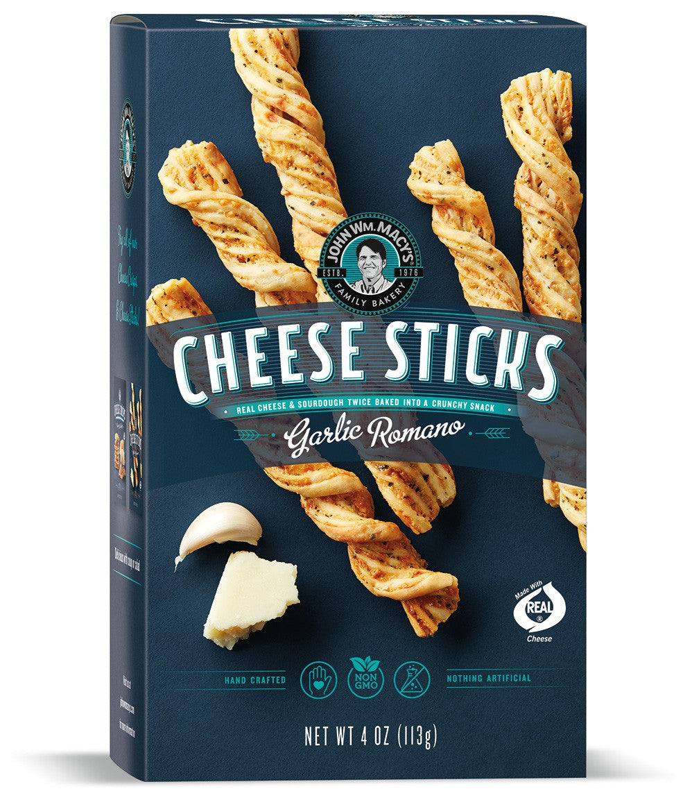Wholesale Macys Cheesesticks Romano Garlic- Bulk