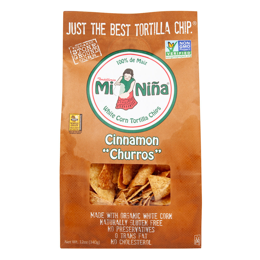 Wholesale Mi Nina Cinnamon Churro Tortilla Chips 12 Oz Bag- Bulk