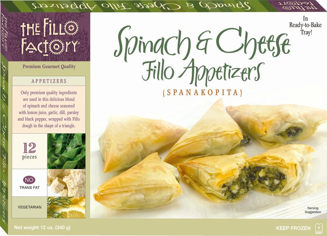 Wholesale Fillo Factory Spinach & Cheese- Bulk