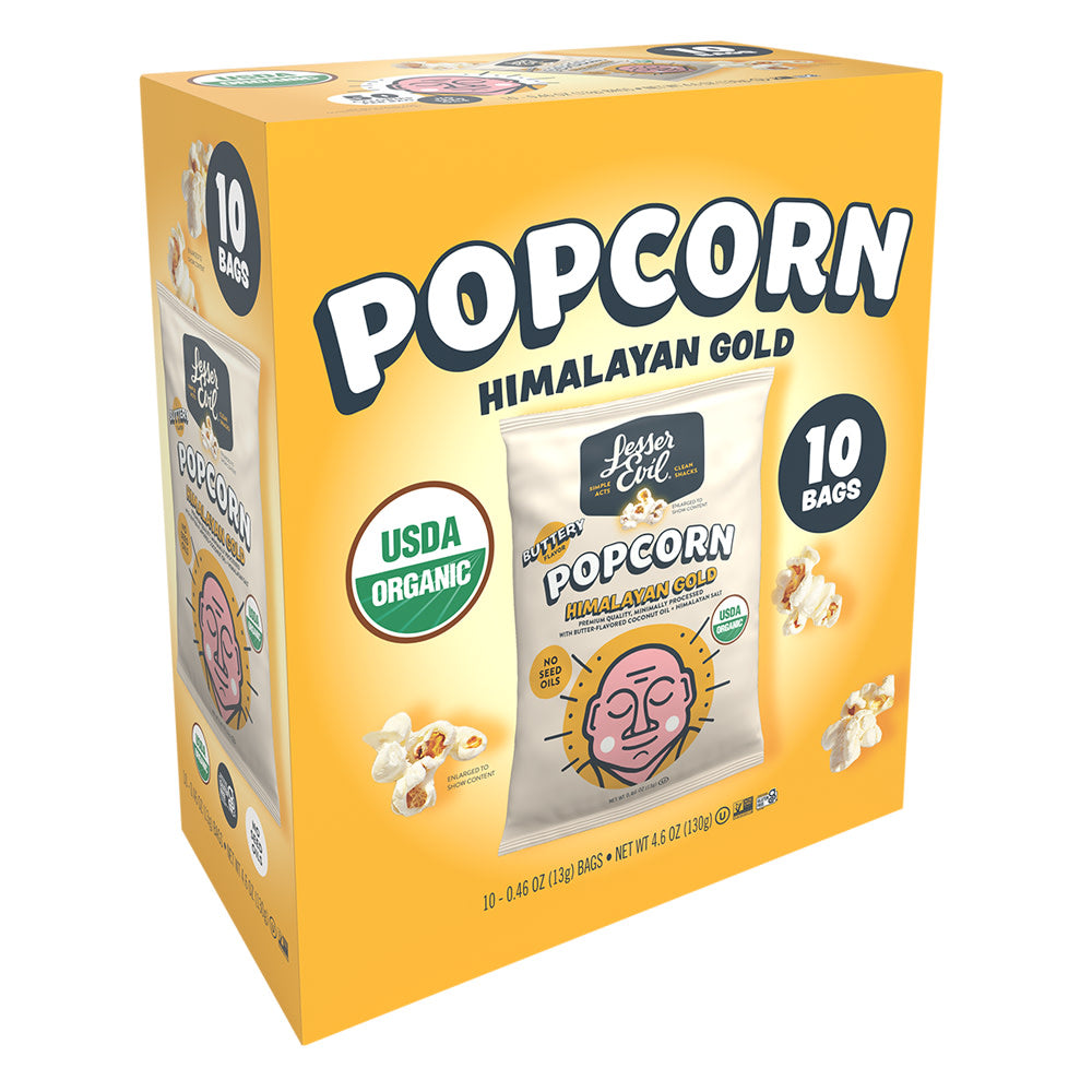 Wholesale Lesser Evil - Hmlyan Gold Snack Pk(10Ct) - 4.6Oz- Bulk