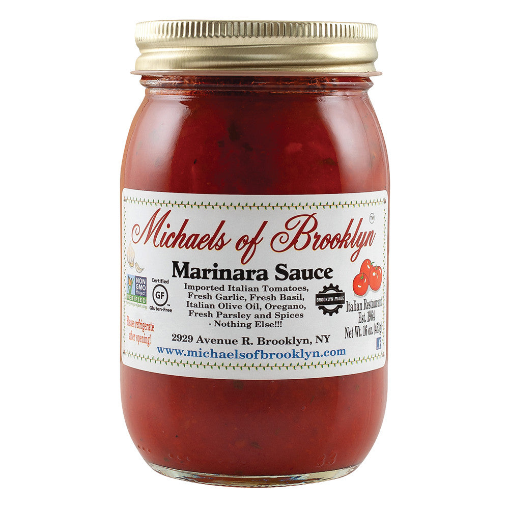 Wholesale Michaels Of Brooklyn Marinara 16 Oz Jar- Bulk