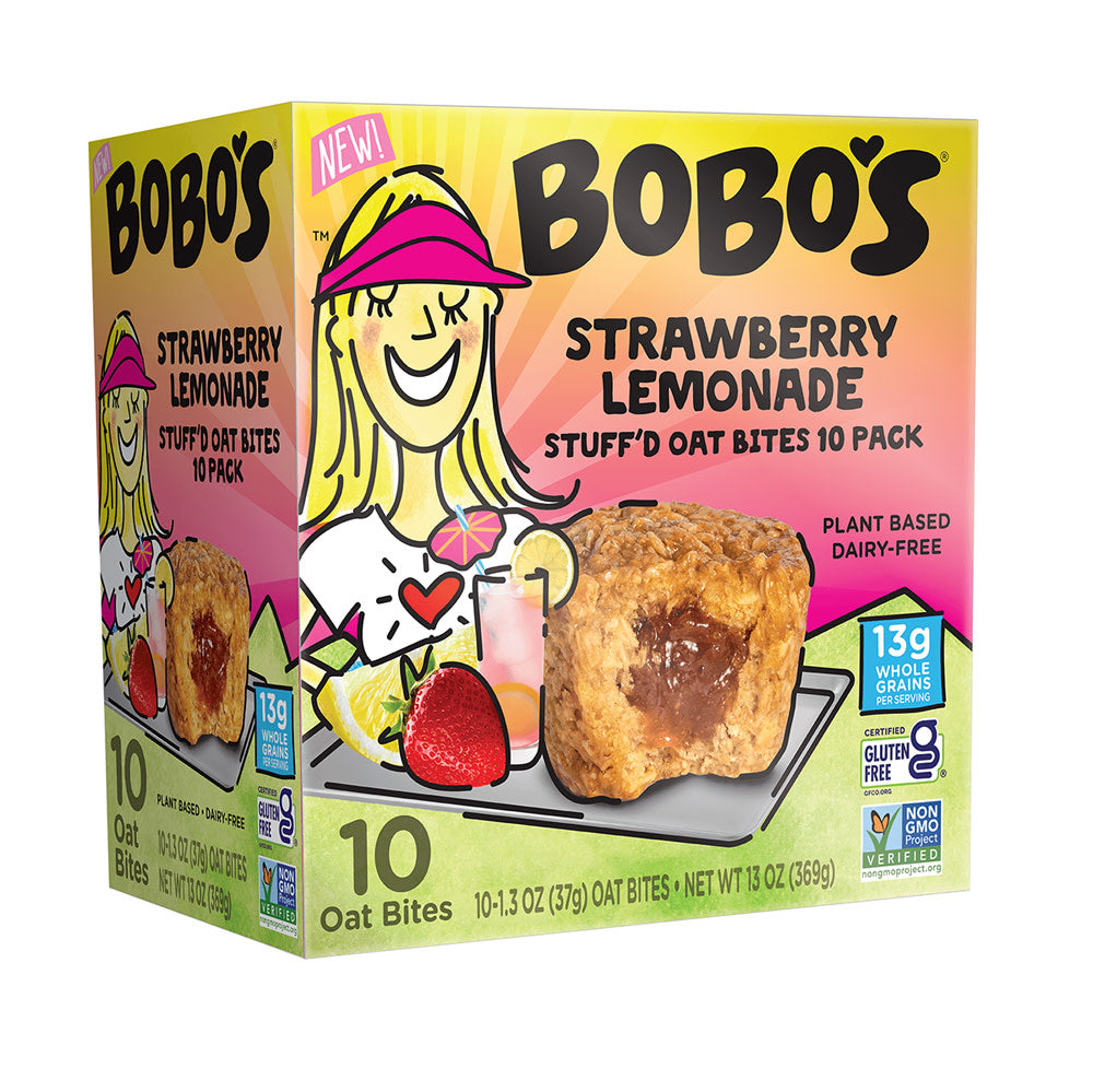 Wholesale Bobo'S Strawberry Lemonade Stuff'D Oat Bites 13 Oz Box- Bulk