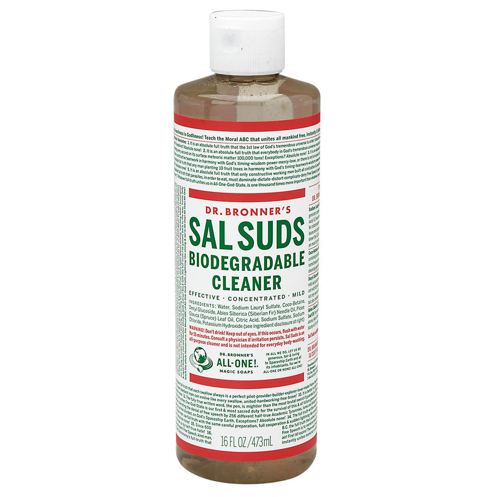 Dr. Bronner'S Sal Suds Liquid Cleanser 16 Oz Bottle