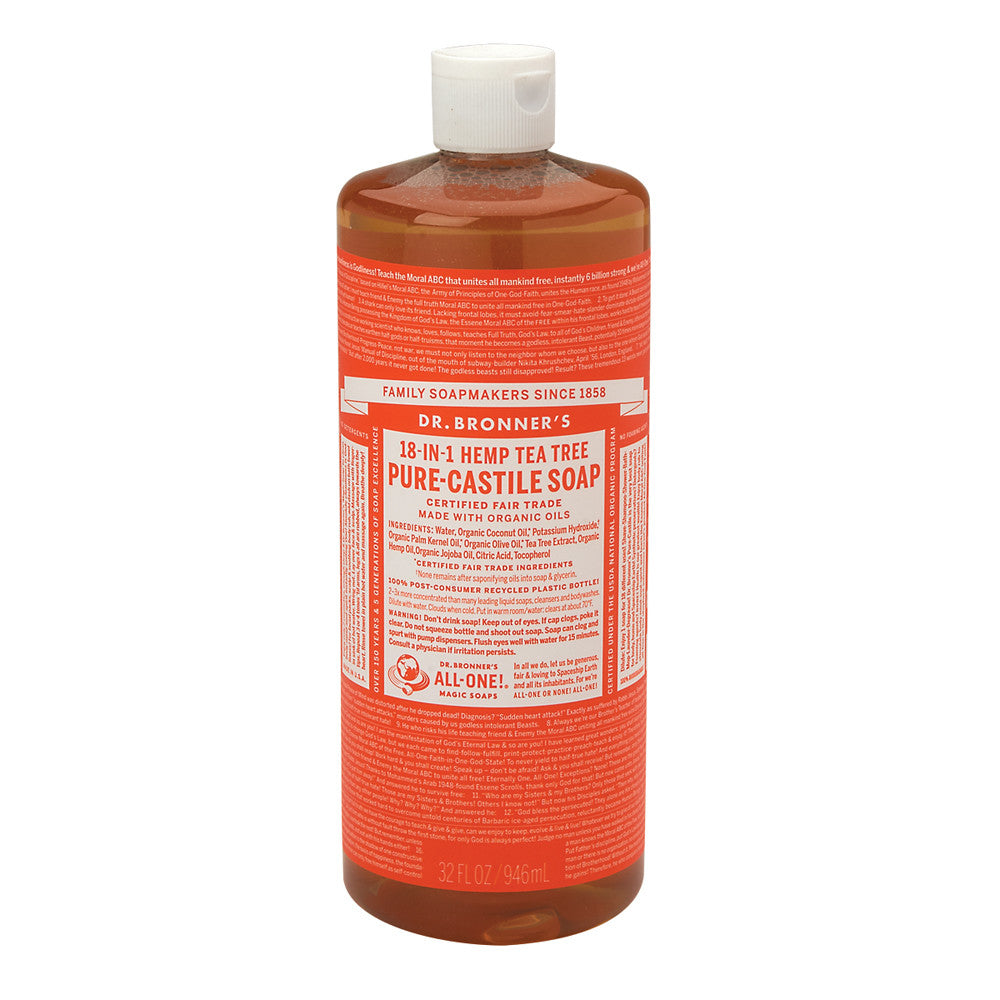 Dr. Bronner'S Tea Tree Soap 32 Oz Bottle