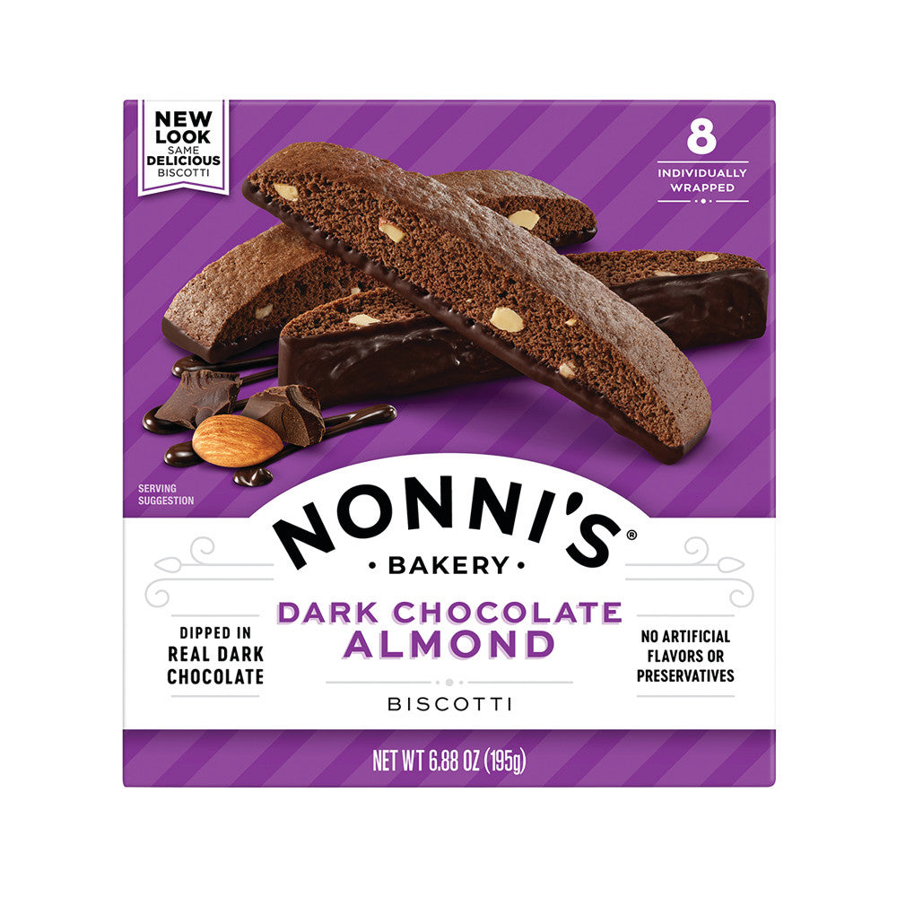 Wholesale Nonni'S Biscotti Dark Chocolate Almond 6.88 Oz Box- Bulk