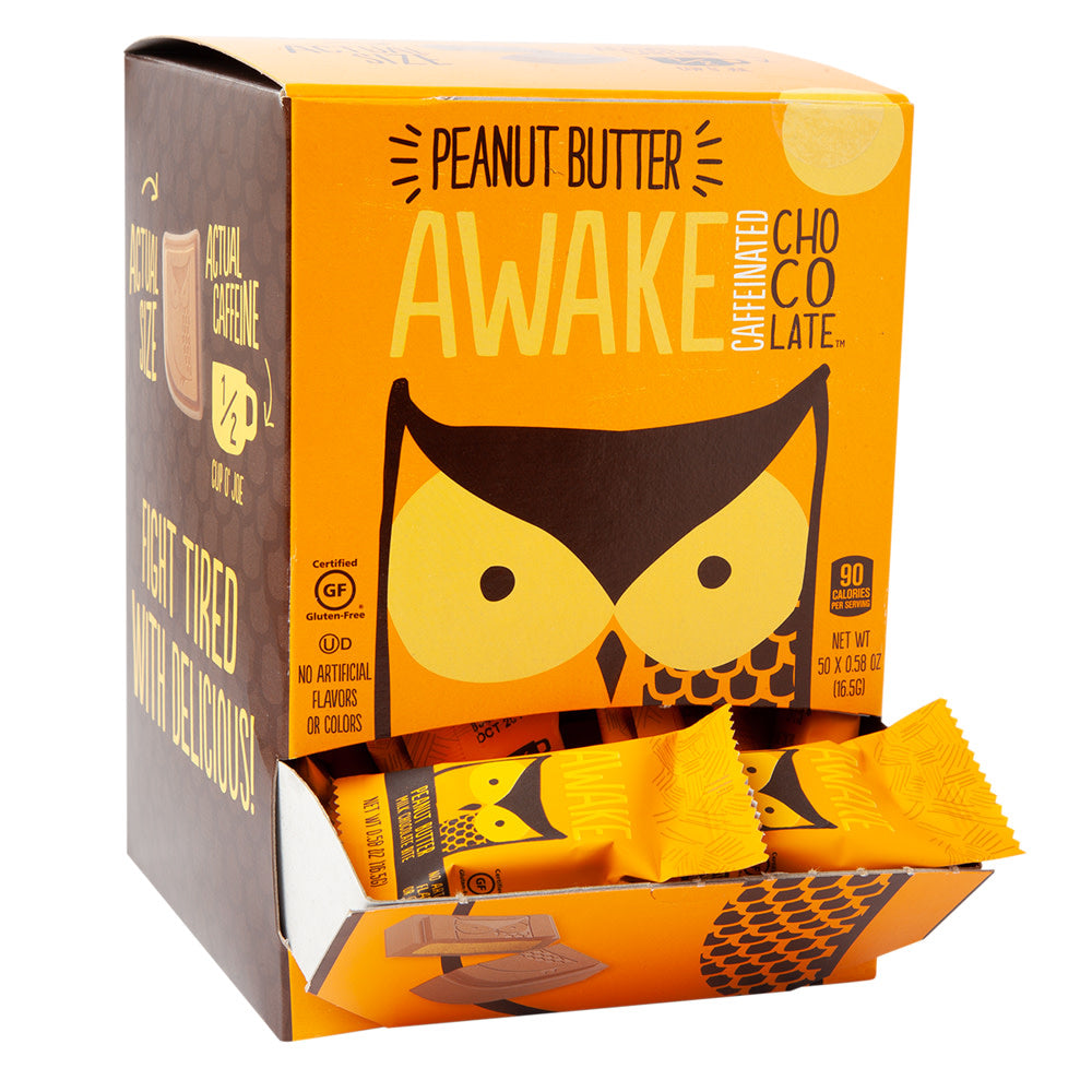 Wholesale Awake Bites Caffeinated Peanut Butter 0.58 Oz Changemaker- Bulk