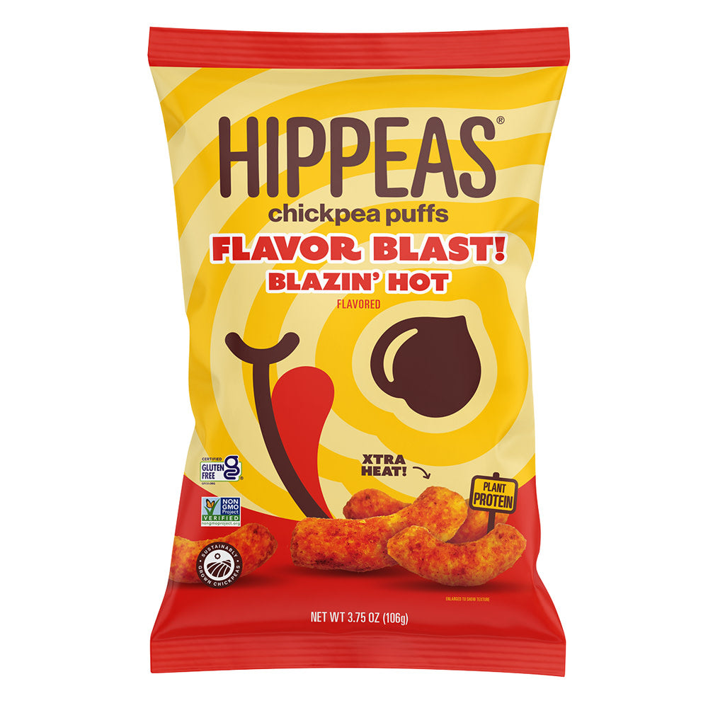 Wholesale Hippeas Flavor Blast! Blazin' Hot Chickpea Puffs 3.75 Oz Bag- Bulk
