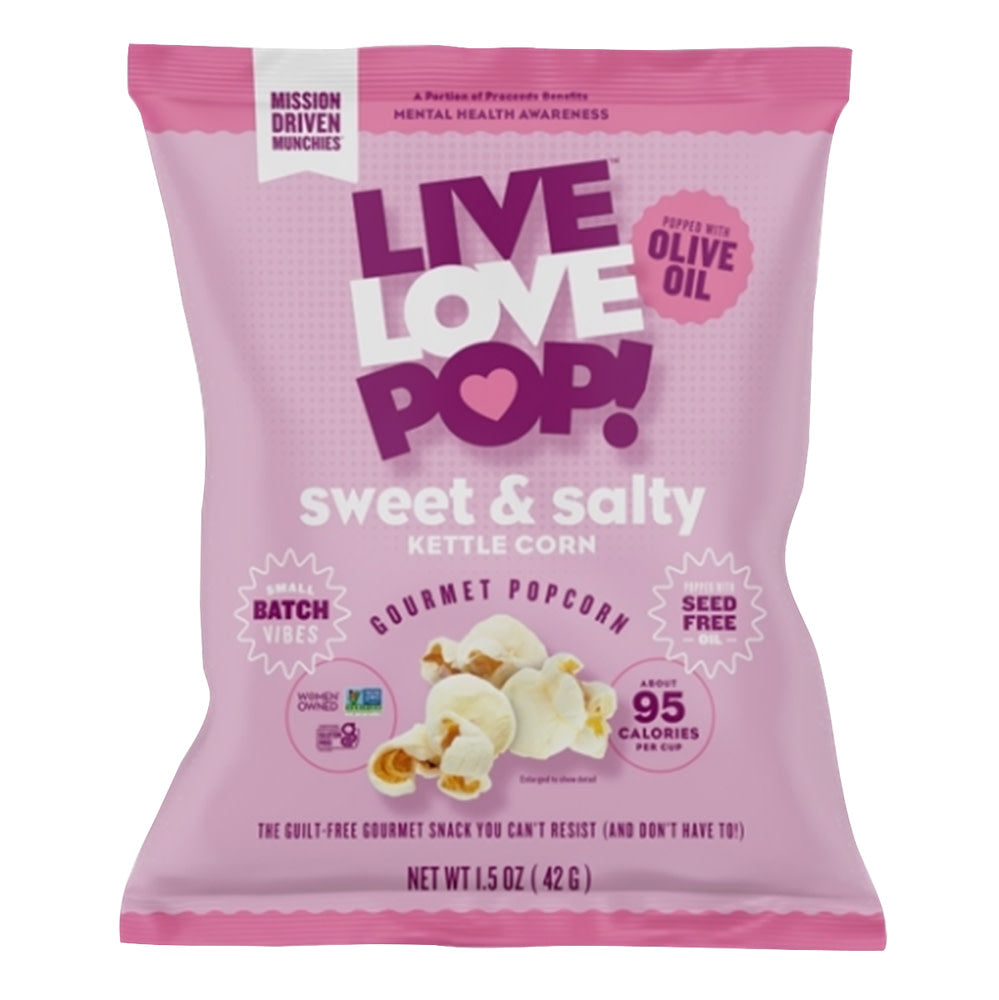 Wholesale Live Love Pop Sweet & Salty Popcorn 1.5 Oz- Bulk