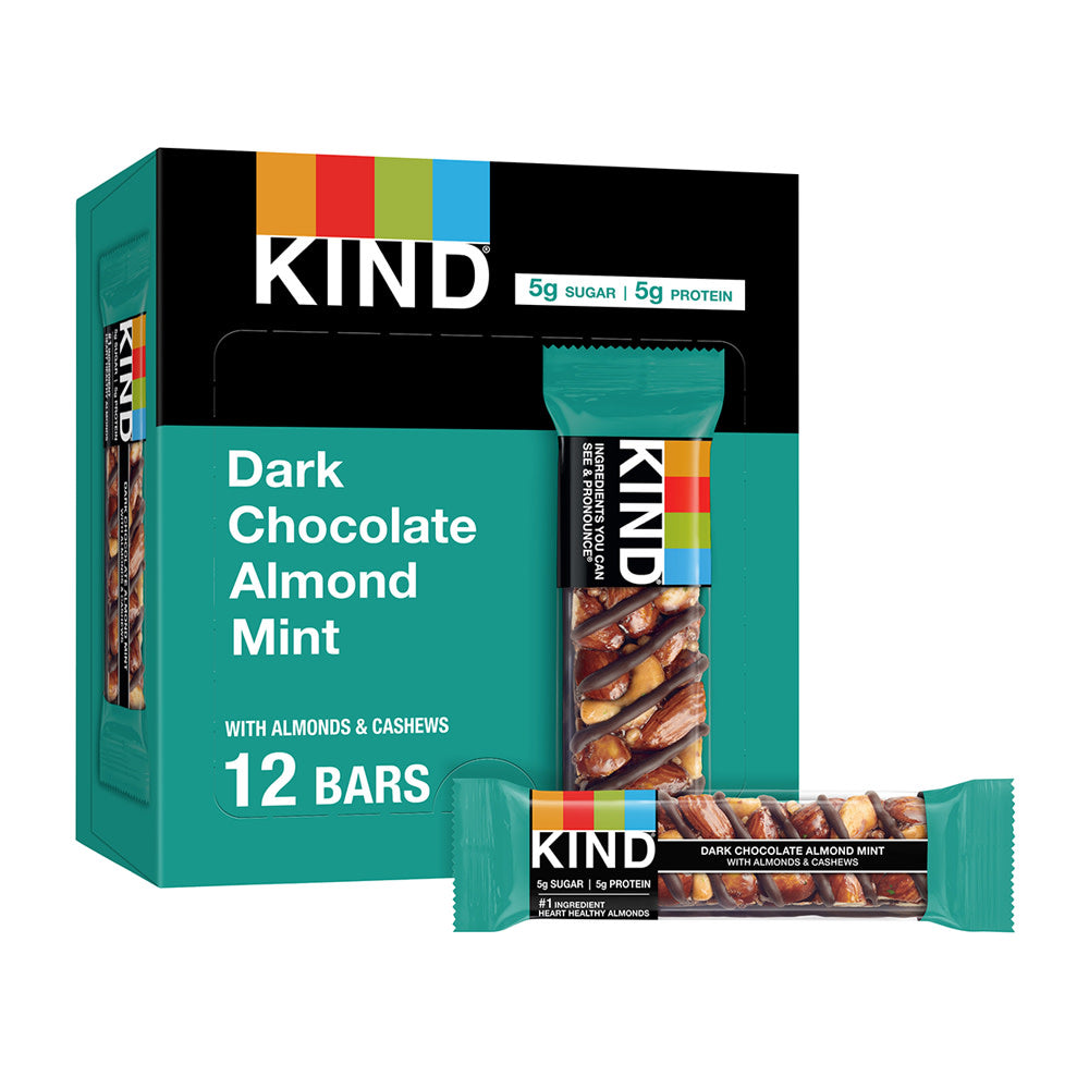 Wholesale Kind Dark Chocolate Almond Mint 1.4 Oz Bar- Bulk