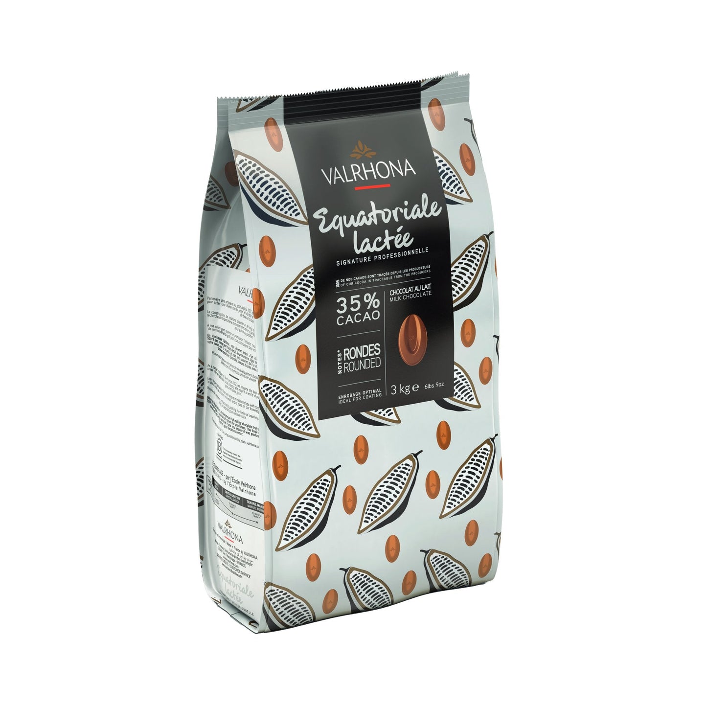 Wholesale Valrhona 35% Equatoriale Milk Chocolate 3kg- Bulk