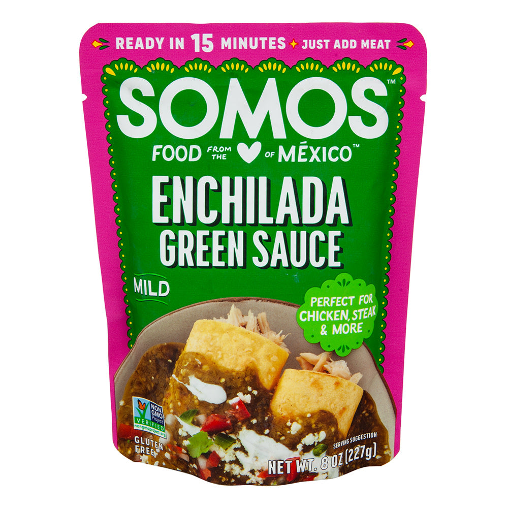 Wholesale Somos Green Enchilada Sauce 8 Oz Pouch- Bulk