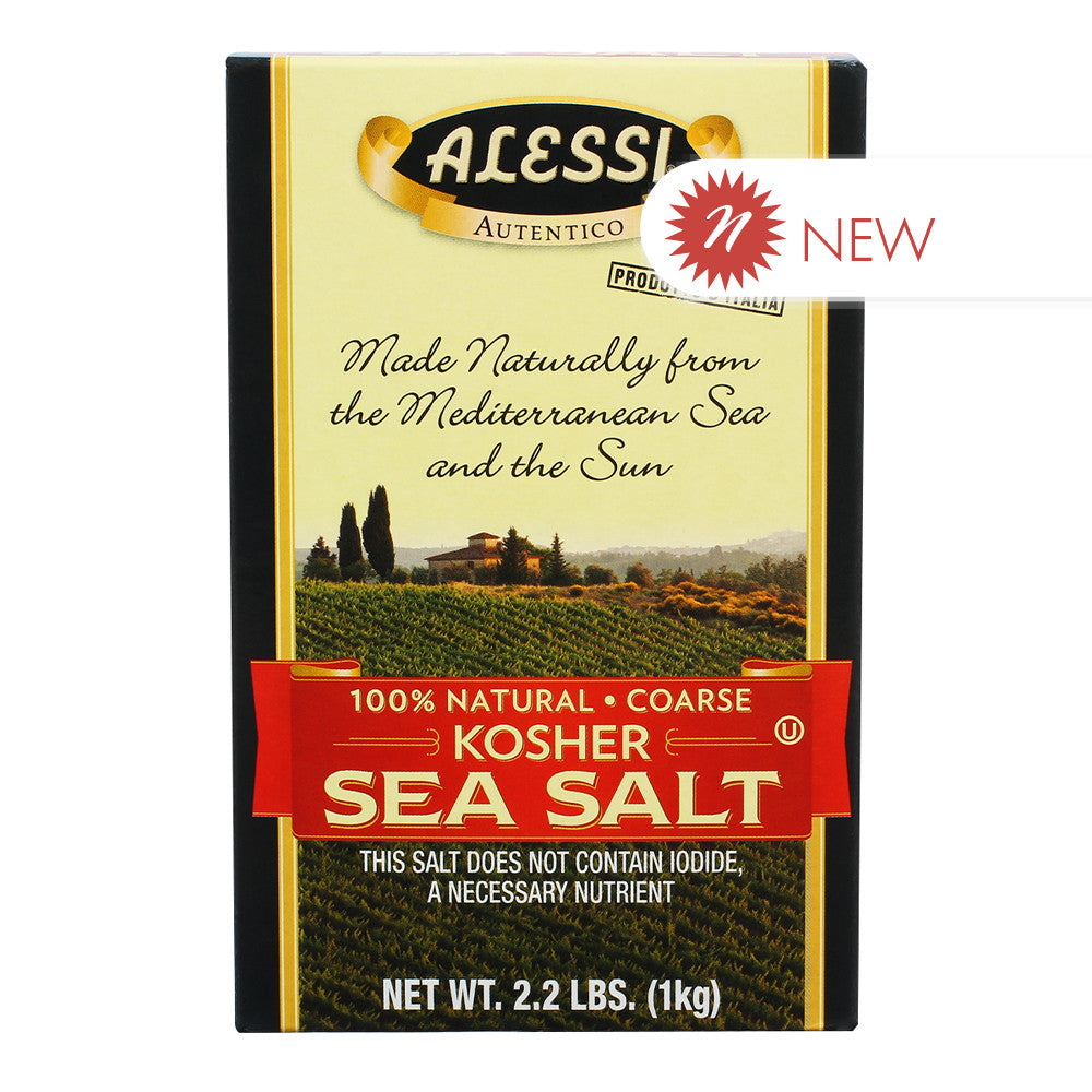 Wholesale Alessi - Kosher Sea Salt - 2.2Lb - Pk6- Bulk