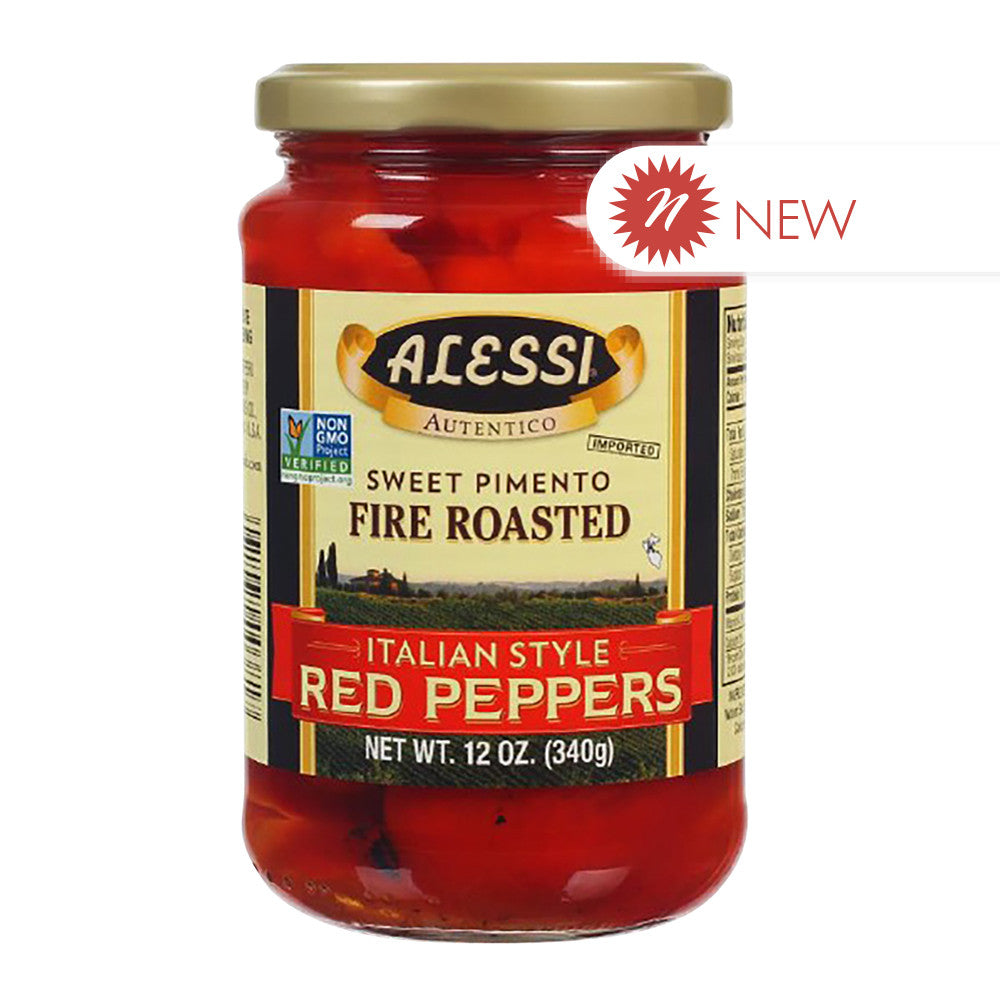Wholesale Alessi - Fire Roasted Red Peppers - 12Oz- Bulk