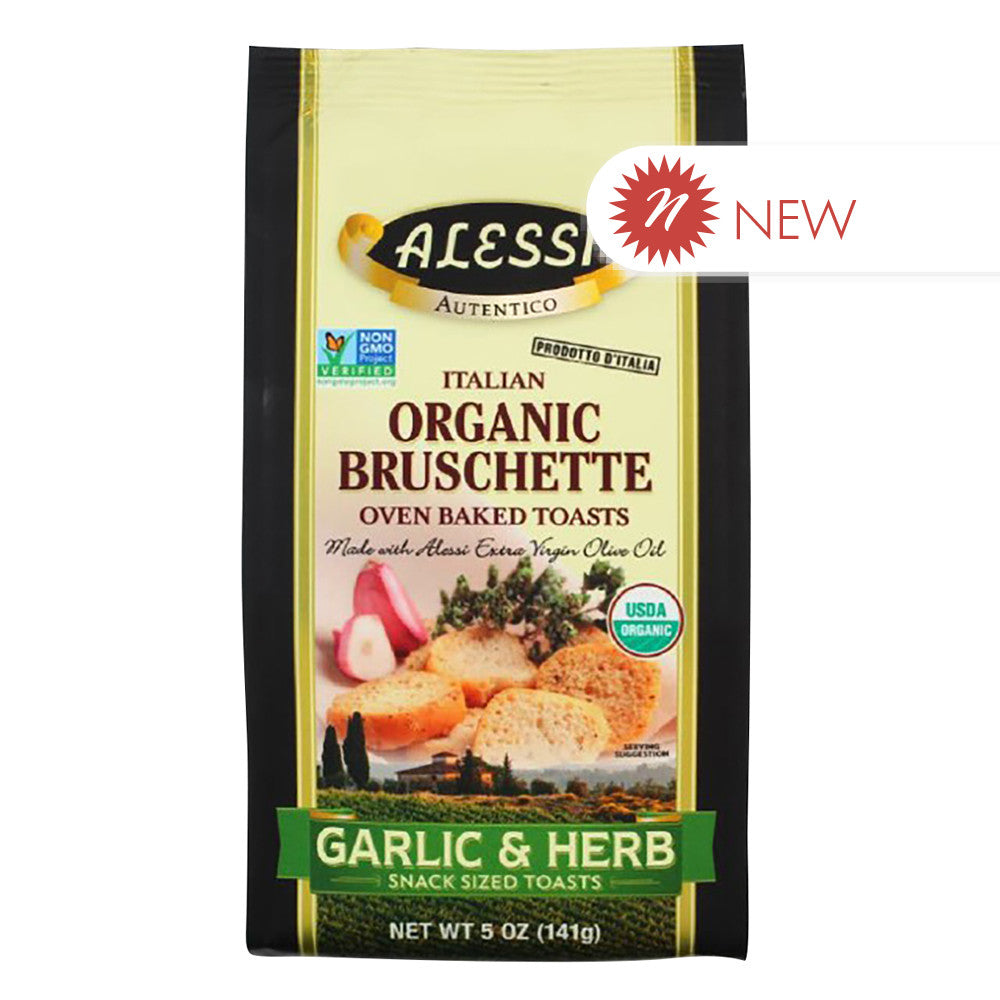 Wholesale Alessi - Og Garlic & Herb Bruschette - 5Oz- Bulk