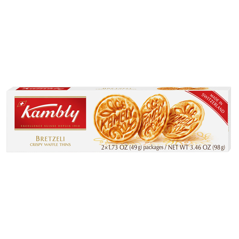 Wholesale Kambly Bretzeli Crispy Waffle Thins 3.46 Oz Box- Bulk