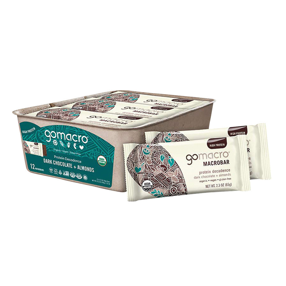 Wholesale Go Macro Almonds With Dark Chocolate 2.3 Oz- Bulk