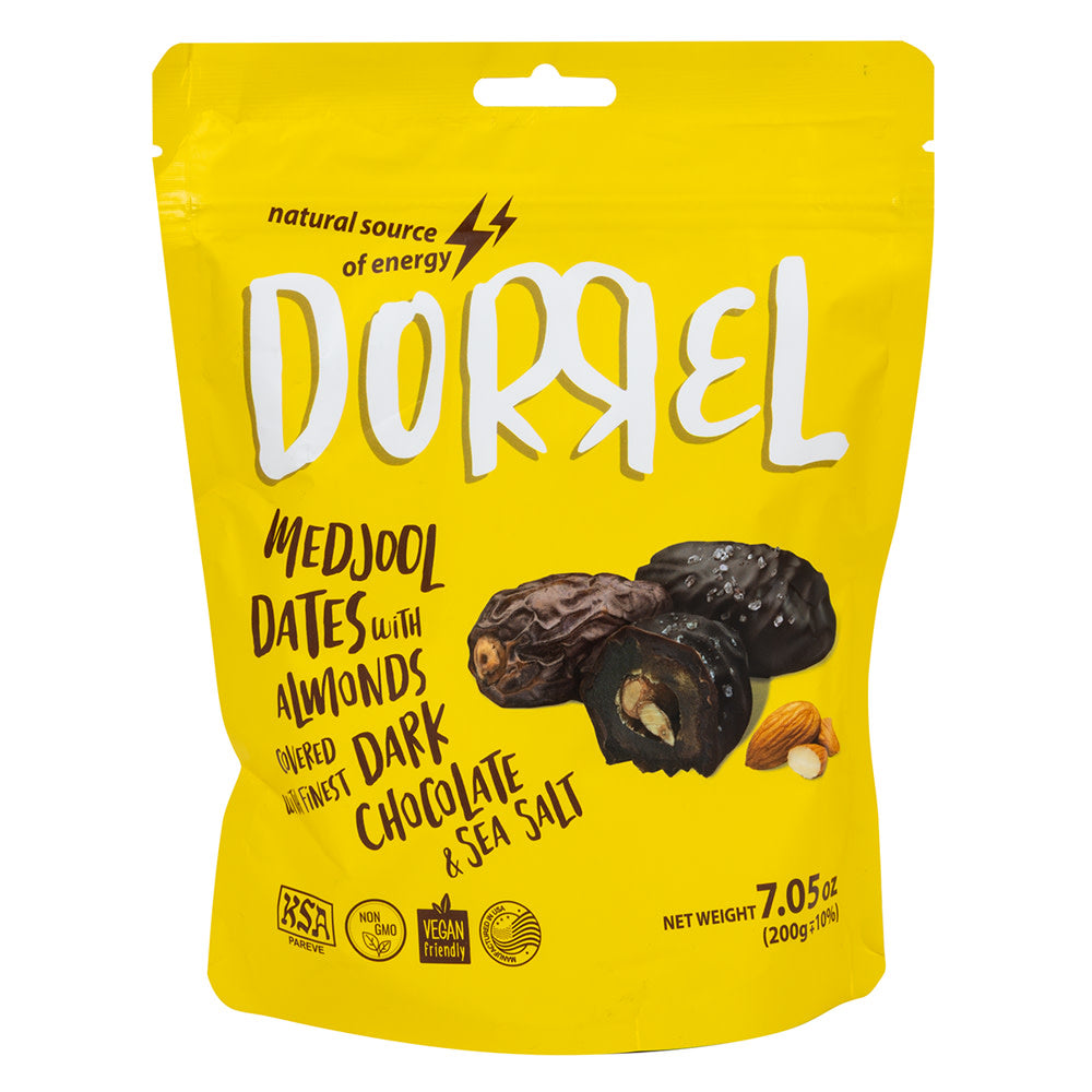 Wholesale Dorrel - Chocolate Covered Date With Almond - 7.05Oz- Bulk