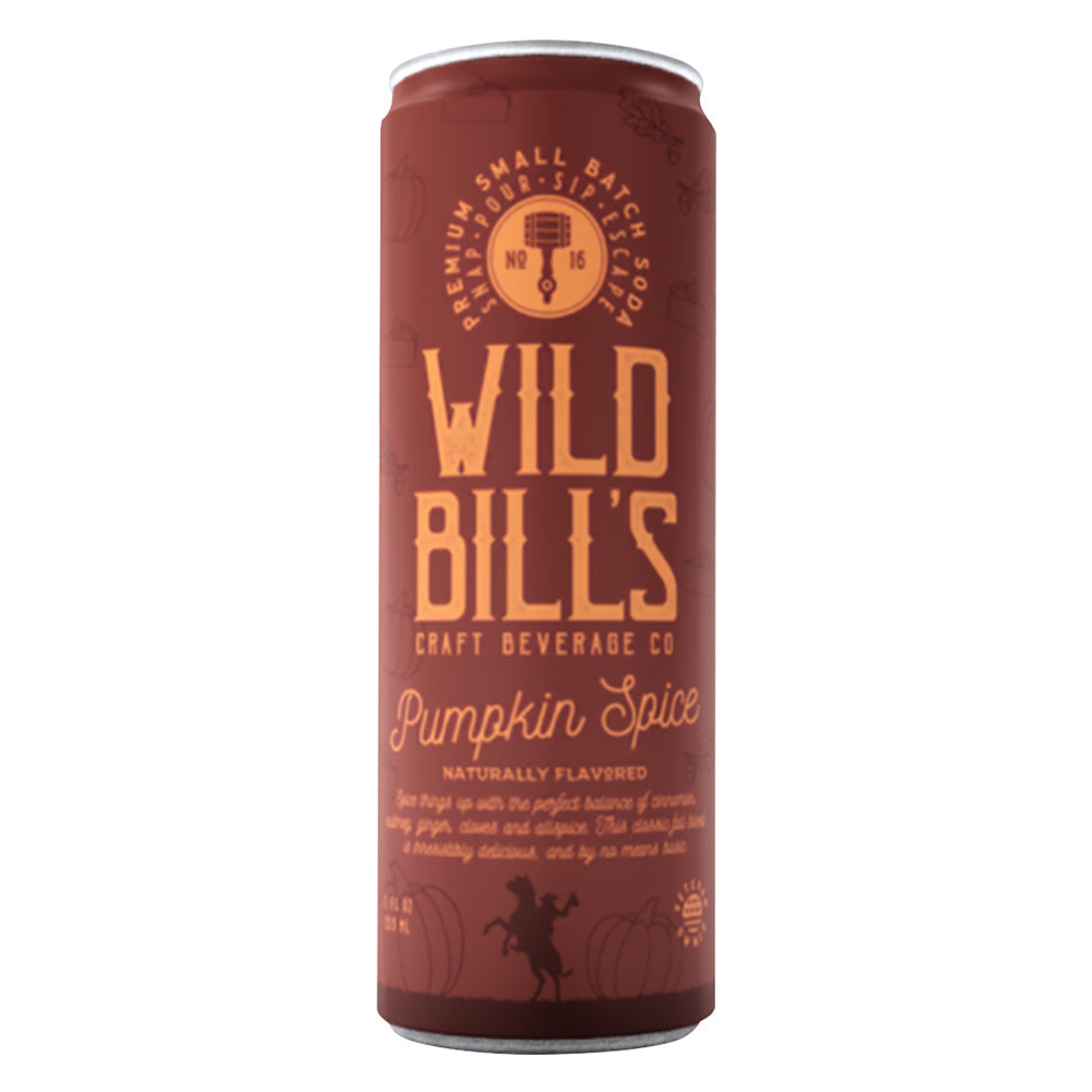 Wholesale Wild Bill'S Pumpkin Spice Soda 12 Oz Can- Bulk