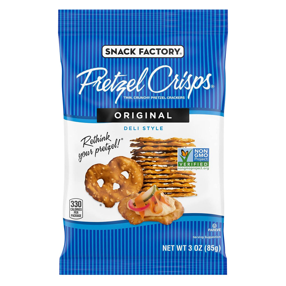 Wholesale Original Pretzel Crisps 3 Oz Bag- Bulk