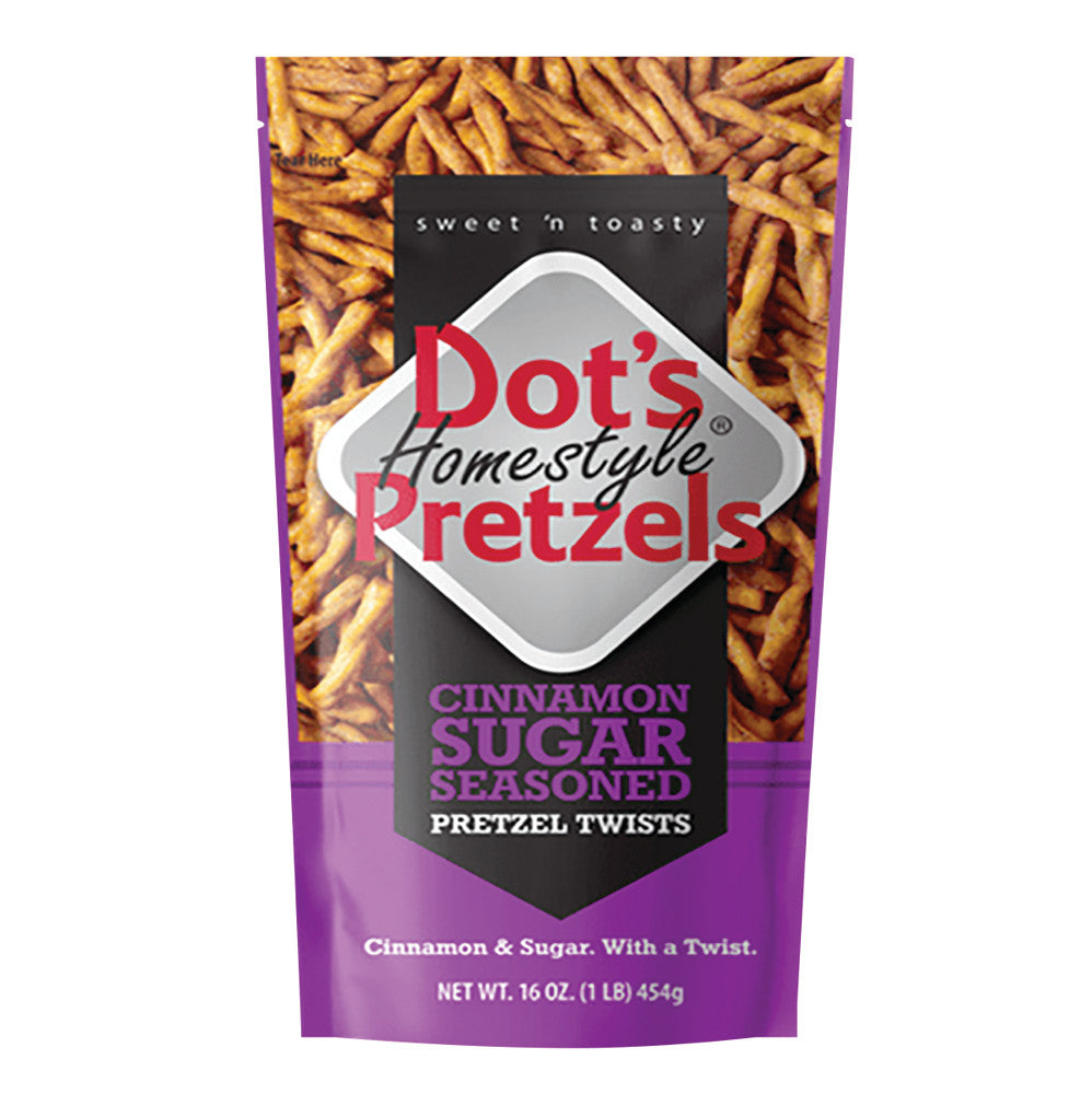 Wholesale Dot’S Cinnamon Sugar Pretzels 16 Oz Pouch- Bulk